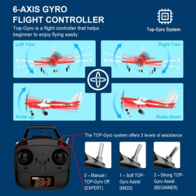 Samolot TOP RC HOBBY - Mini SF260 (Czerwony)