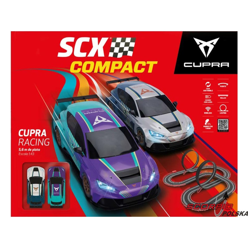 Tor wyścigowy SCX Compact Cupra Racing (kompletny zestaw)