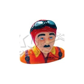 TWMODELS Figurka pilota - czerwono pomarańczowa 50mm