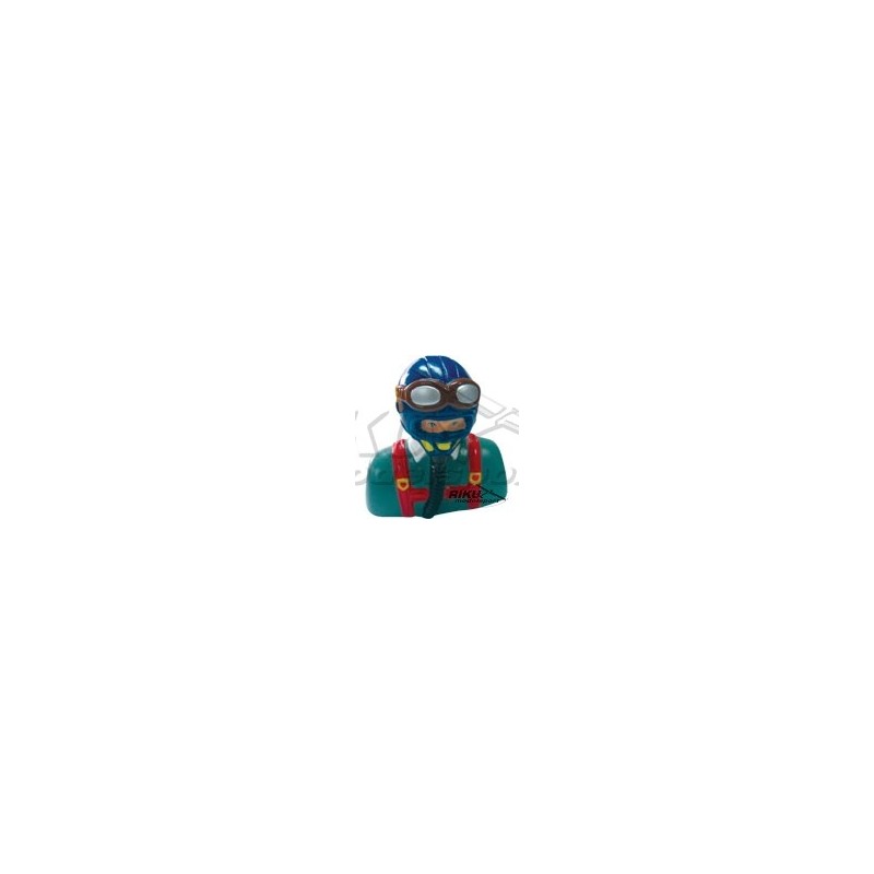 TWMODELS Figurka pilota - niebiesko szara 60mm