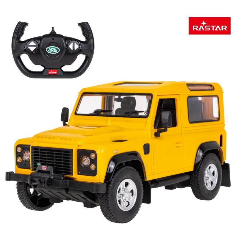 RASTAR Land Rover Defender 1:14 2.4GHz RTR (Żółty) 78400