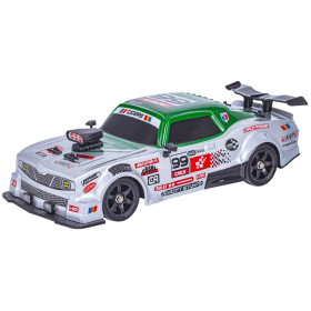 HB TOYS Drift II 4WD 1/16 Srebrny Dodge (Dym + Oświetlenie)