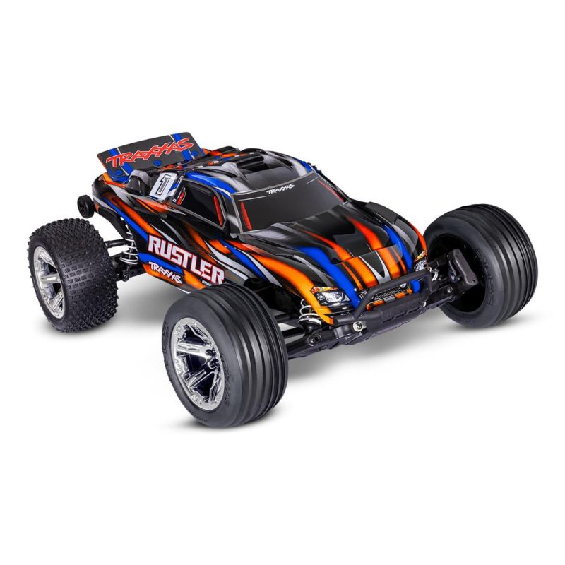 TRAXXAS Rustler 2WD BL-2S VXL 1/10 (Orange)