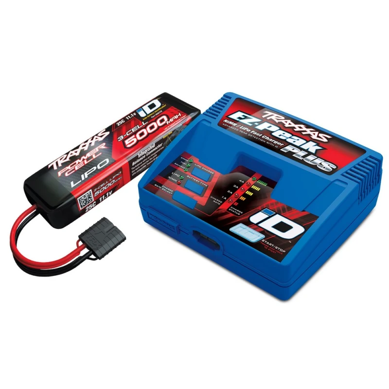 Zestaw TRAXXAS Ładowarka EZ-Peak Plus + Akumulator LiPo 3S 5000mAh 25C (2970GX + 2872X)