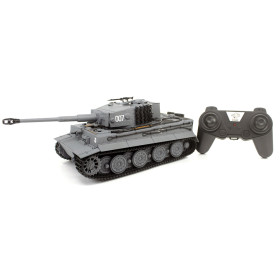 HENG LONG Czołg German Tiger 1 Late Std Gray 1/24 2.4GHz (działko ASG/IR/dźwięk)