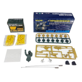 HENG LONG Czołg U.S. Abrams M1A2 1/24 2.4GHz (działko ASG/IR/dźwięk)