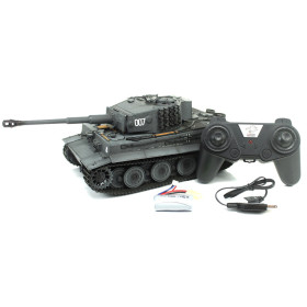 Czołg HENG LONG Taigen German Tiger 1 Late Painted Gray 1/24 2.4GHz (działko ASG/IR/dźwięk)
