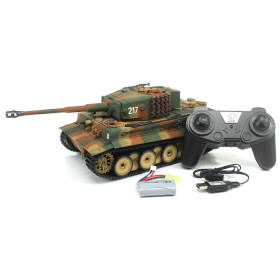 Czołg HENG LONG Taigen German Tiger 1 Mid Painted Camo 1/24 2.4GHz (działko ASG/IR/dźwięk)