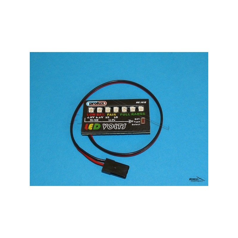 RMS Elektroniczny miernik stanu naładowania akumulatora 4,8 - 11,1V