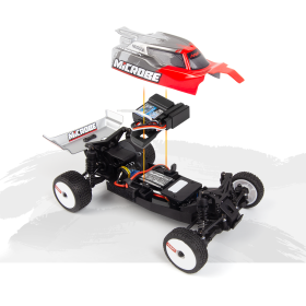 MAVERICK Microbe 1/24 2WD Buggy RTR (Czerwony)
