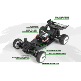MAVERICK Microbe 1/24 2WD Buggy RTR (Zielony)