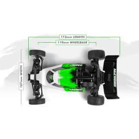 MAVERICK Microbe 1/24 2WD Buggy RTR (Zielony)