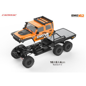 CROSS-RC EMO XL2 Jeep Wrangler 6x6 1/8 RTR Brushless (Orange)