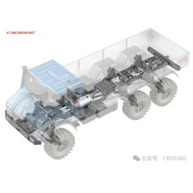 CROSS-RC EMO XL3 Unimog 6x6 1/8 RTR 775 (Niebieski)