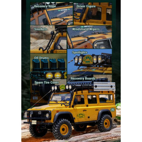 FMS Land Rover Discovery 1st-Gen. FCX10 Scaler 1/10 RTR (RS) (Camel Trophy)