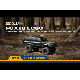 FMS Toyota LC80 FCX18 Pro Brushless Scaler 1/18RTR (Czarny)