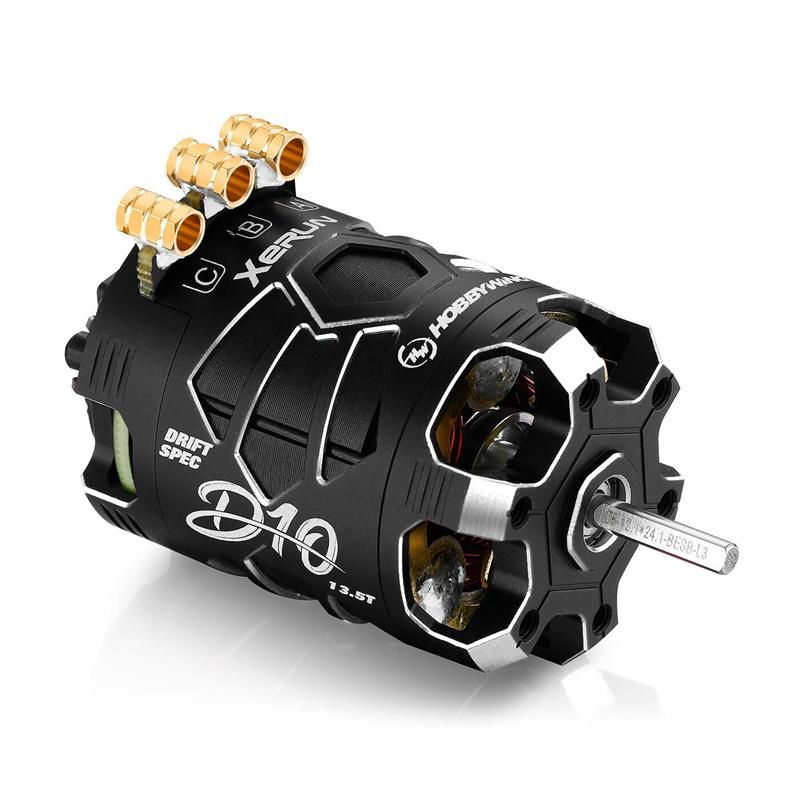 Silnik bezszczotkowy HOBBYWING Xerun D10 Brushless Drift Motor 13.5T (Czarny)