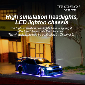 Turbo Racing 1/76 C64 DRIFT RC Car RTR (Metallic blue)