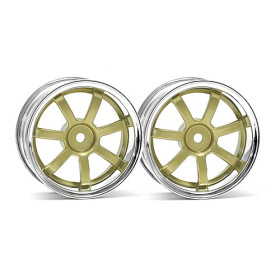 HPI RACING Koła Rays Gram Lights 57S-Pro CHROME/GOLD (3mm OFFSET)