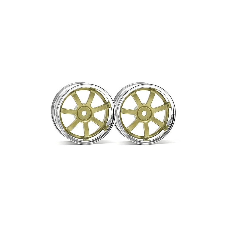HPI RACING Koła Rays Gram Lights 57S-Pro CHROME/GOLD (3mm OFFSET)