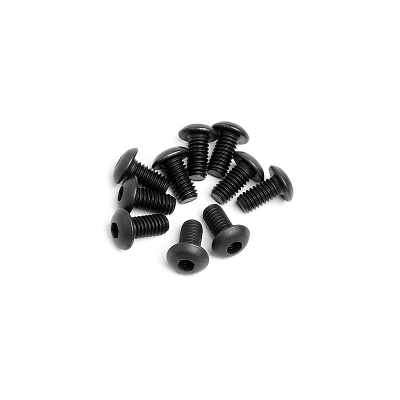 HPI RACING BUTTON HEAD SCREW M4x8mm (10pcs)