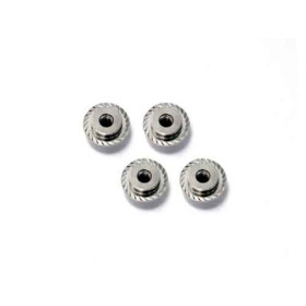 HPI RACING FLANGED LOCK NUT M5X8MM (SILVER/4PCS)