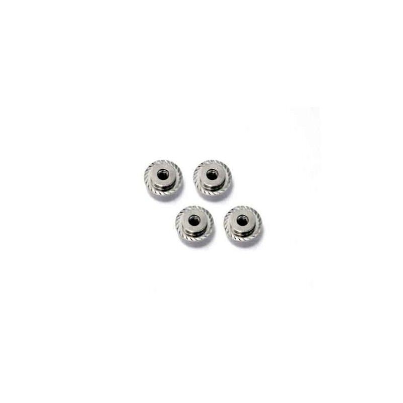 HPI RACING FLANGED LOCK NUT M5X8MM (SILVER/4PCS)