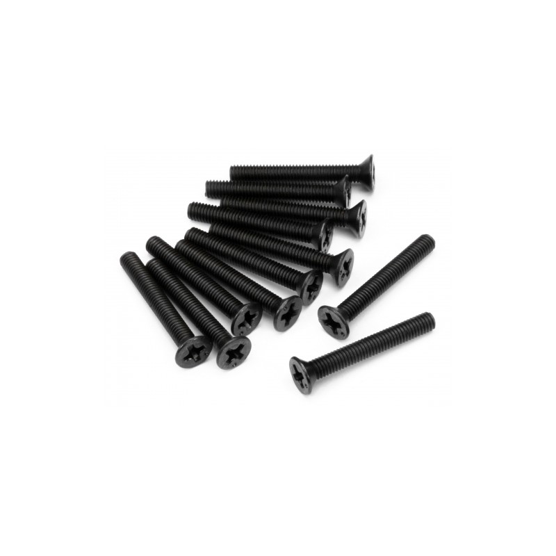 HPI RACING FLAT HEAD SCREW M3X22MM (12PCS)