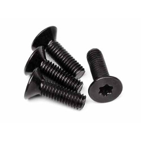 HPI RACING FLAT HEAD TORX SCREW M6X20MM (4PCS)