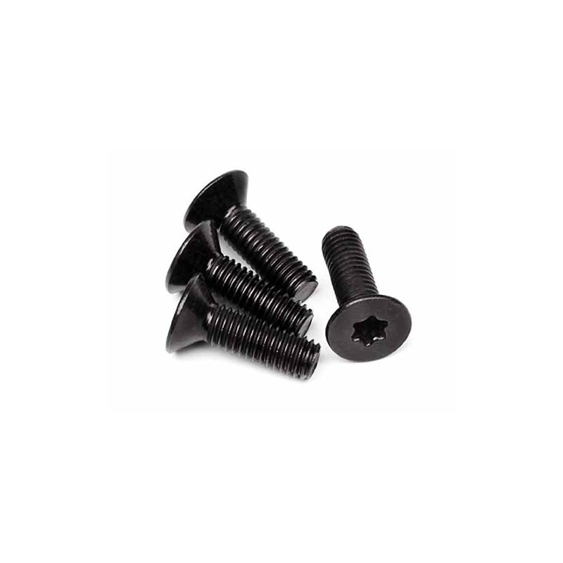HPI RACING FLAT HEAD TORX SCREW M6X20MM (4PCS)