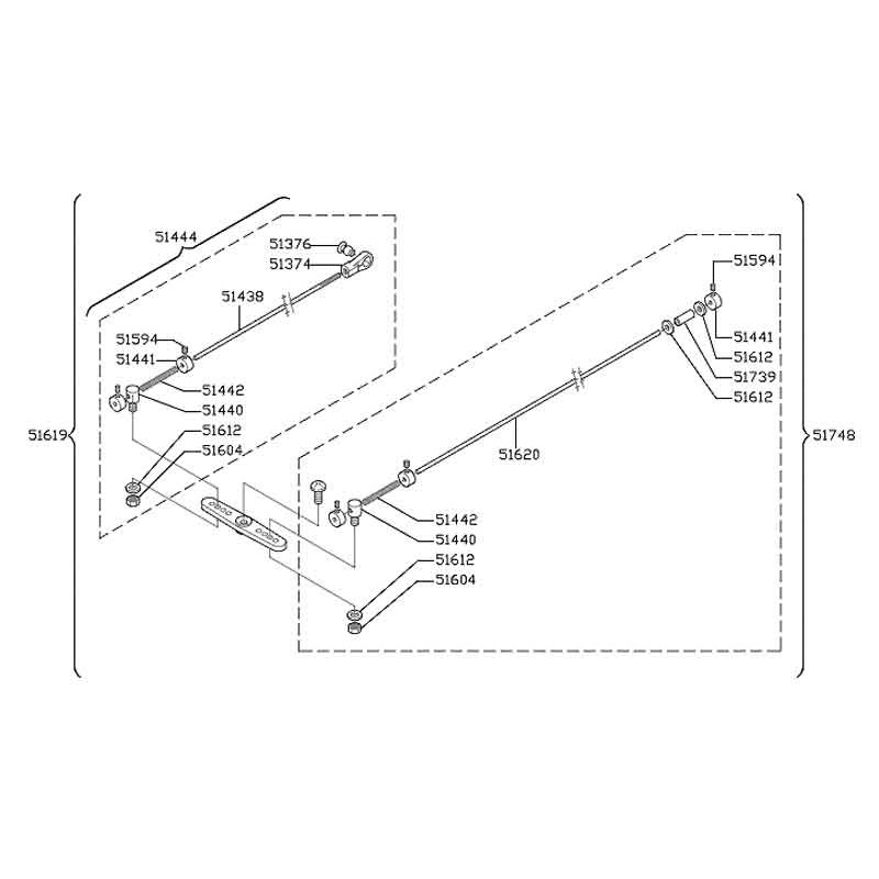 TECHNOKIT Kit Connenting Rod For Brake