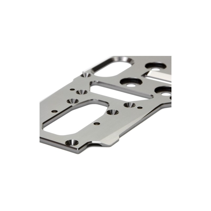HPI RACING LW SUPER CHASSIS (3MM 7075) GUN METALR40/L WEIGHT/