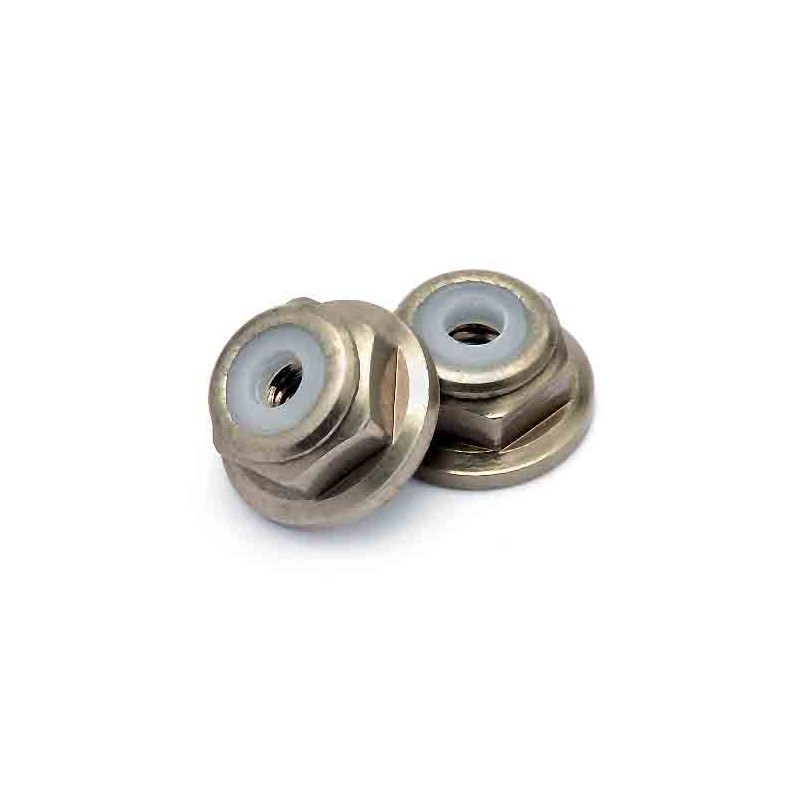 EDIT M2 FLANGED NUT (SMOKE)(10PCS)