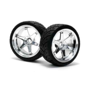 HPI RACING MOUNTED X PATTERN TYRE D COMPOUND ON TE37 0MM OFFS
