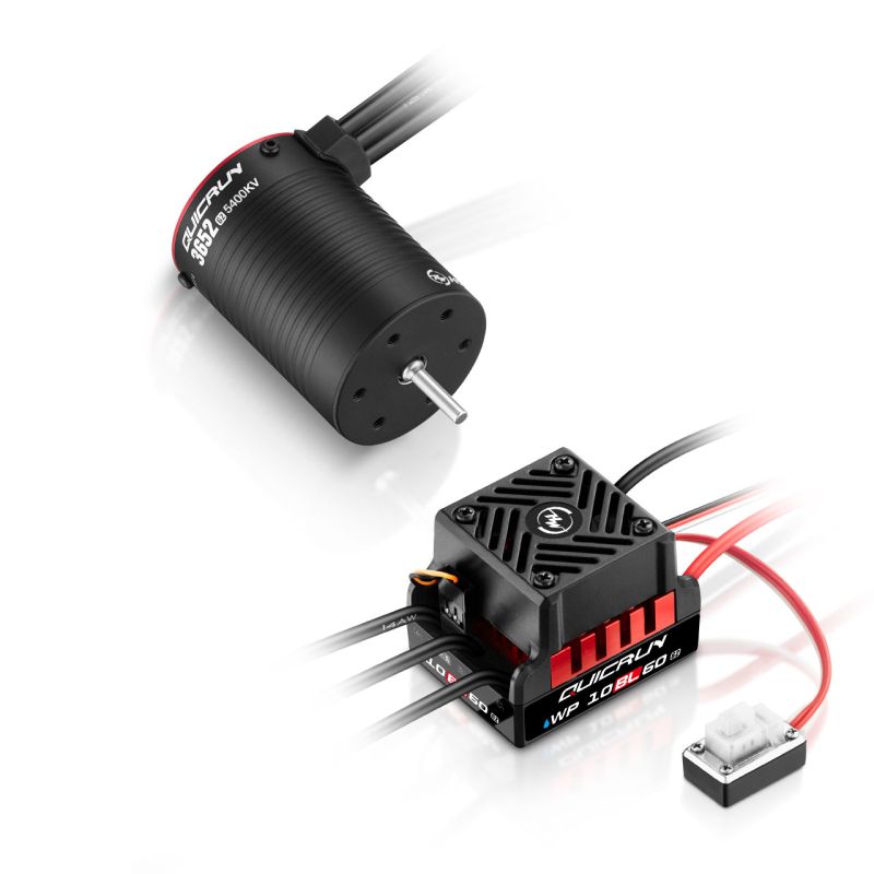 Zestaw bezszczotkowy HOBBYWING Quickrun Brushless Combo WP10BL60 G2 3652SL 5400kV G2 Sensorless