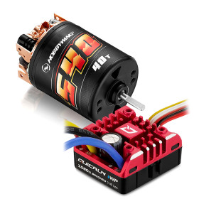 Zestaw bezszczotkowy HOBBYWING Quicrun Brushed WP1080 Combo 540 40T