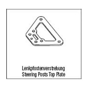 LRP STEERING POSTS TOP PLATE