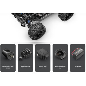 MJX HYPER GO 12212 Monster Truck 4WD 1/12 2.4GHz - Bezszczotka 3S