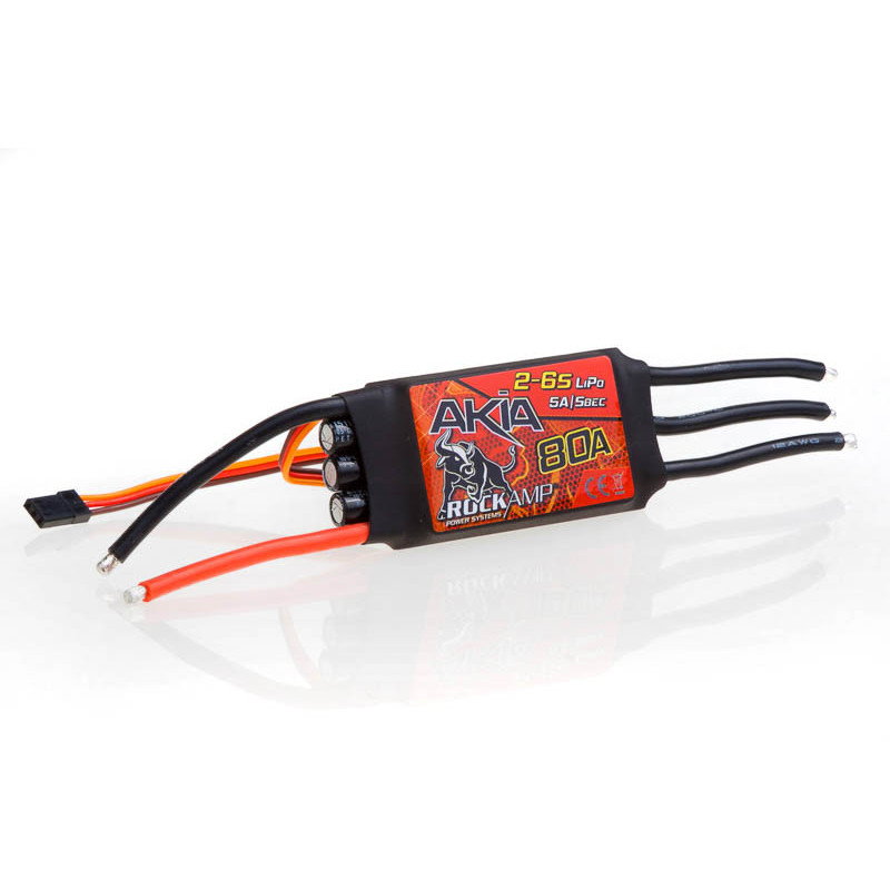 ROCKAMP Akia 80A Brushless Speedo 2-6S Lipo 5A SBEC