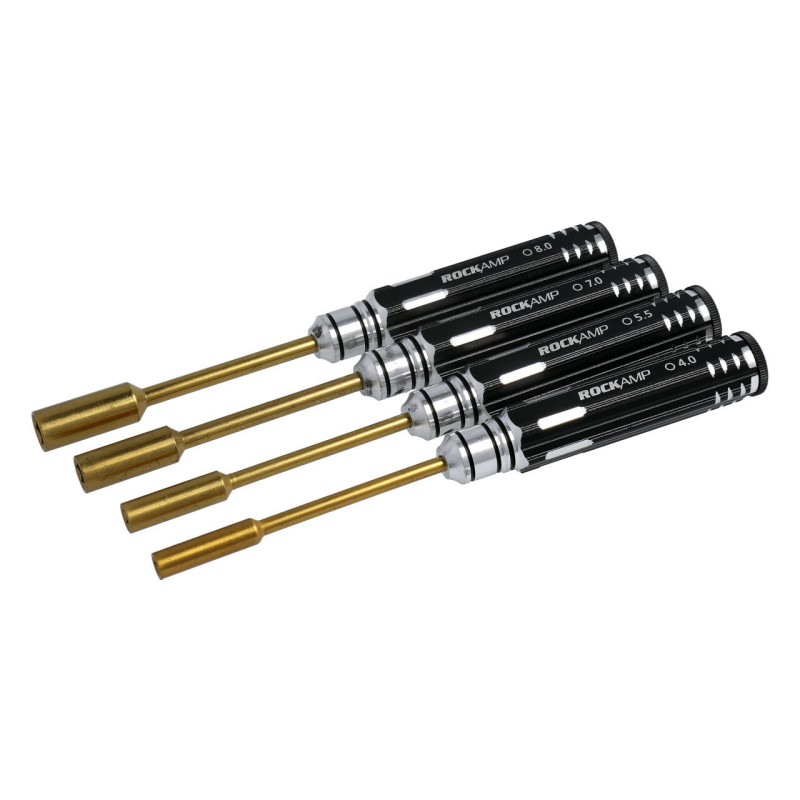 ROCKAMP Nut Driver Set 4.0 / 5.5 / 7.0 / 8.0mm HSS Titan plated