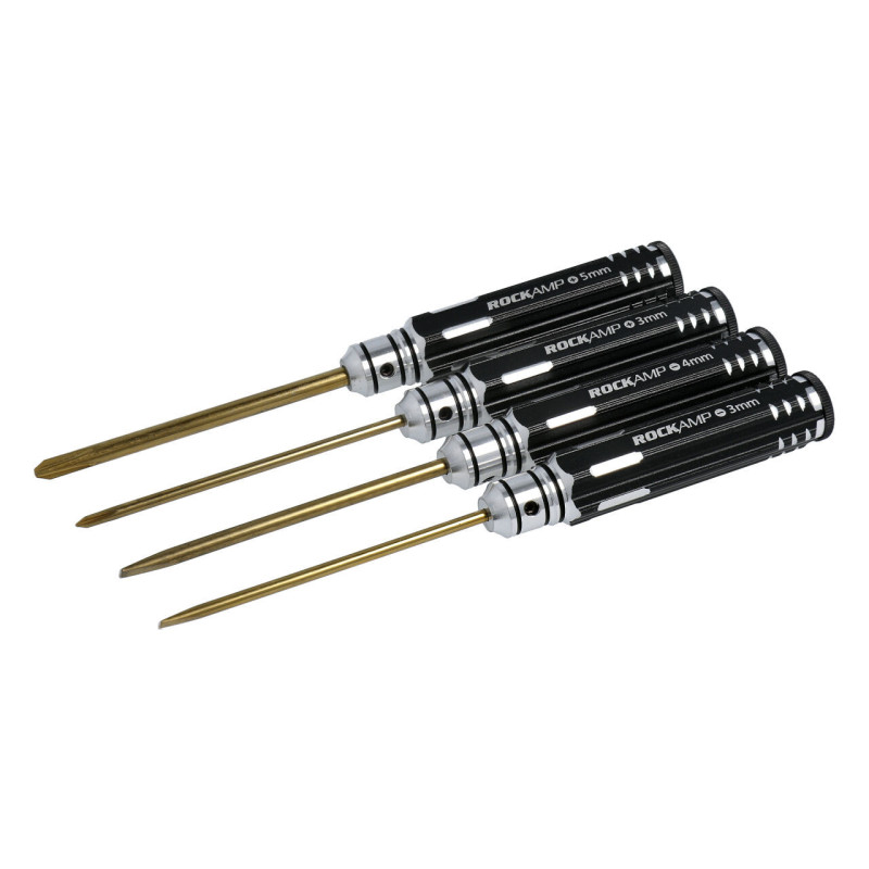 ROCKAMP Screw Driver Set Phillips & Flat Head HSS Titan plated