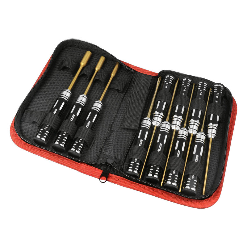 ROCKAMP Tool Set with Bag (11 pcs) HSS Titan plated