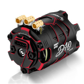 Silnik bezszczotkowy HOBBYWING Xerun D10 Brushless Drift Motor 10.5T (Czerwony)