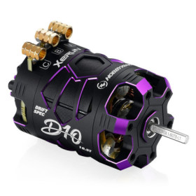 Silnik bezszczotkowy HOBBYWING Xerun D10 Brushless Drift Motor 10.5T (Fioletowy)