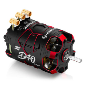 Silnik bezszczotkowy HOBBYWING Xerun D10 Brushless Drift Motor 13.5T (Czerwony)