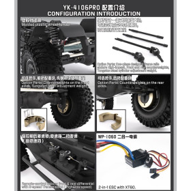 YIKONG Nissan Patrol Y60 Crawler Pro Brushless 1/10 (Zielony)