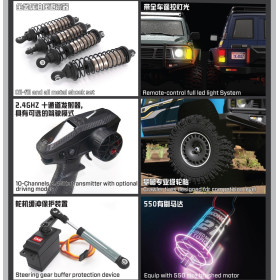 YIKONG Nissan Patrol Y60 Crawler Pro Brushless 1/10 (Zielony)