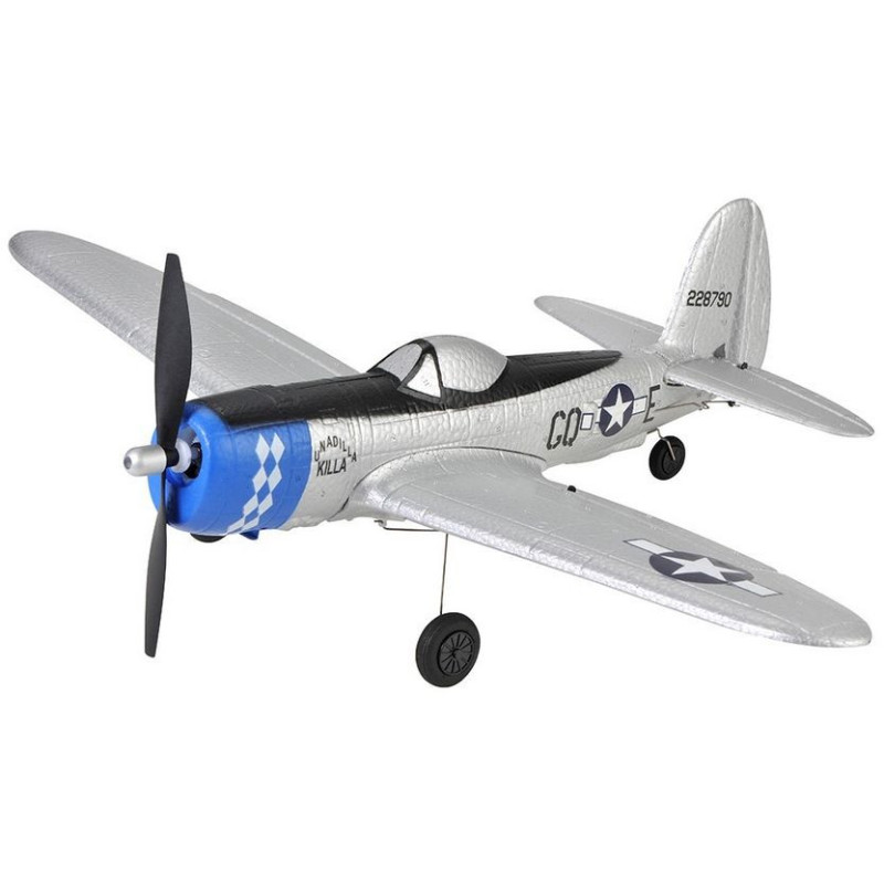 Samolot TOP RC HOBBY - Mini P47 (USAAF Natural Metal Finish)