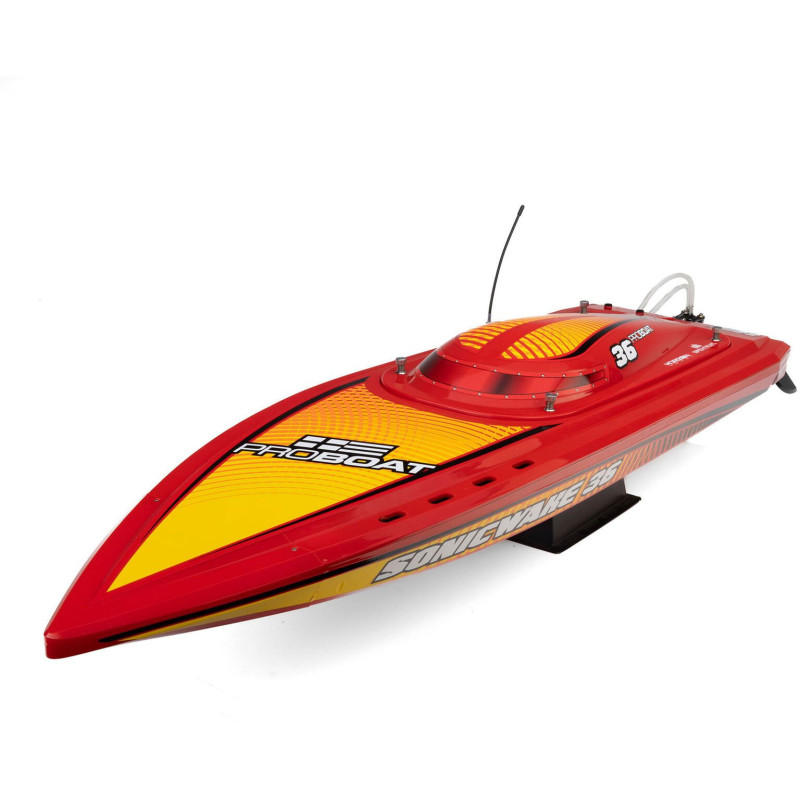 Łódź wyścigowa PROBOAT Sonicwake 36" BL RTR (Czerwony)