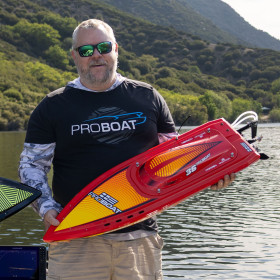 Łódź wyścigowa PROBOAT Sonicwake 36" BL RTR (Czerwony)